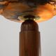 Art Deco Floor Lamp in oak and alabaster, France, ca. 1925