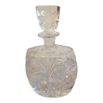 Oval Whisky Carafe in Cut Crystal