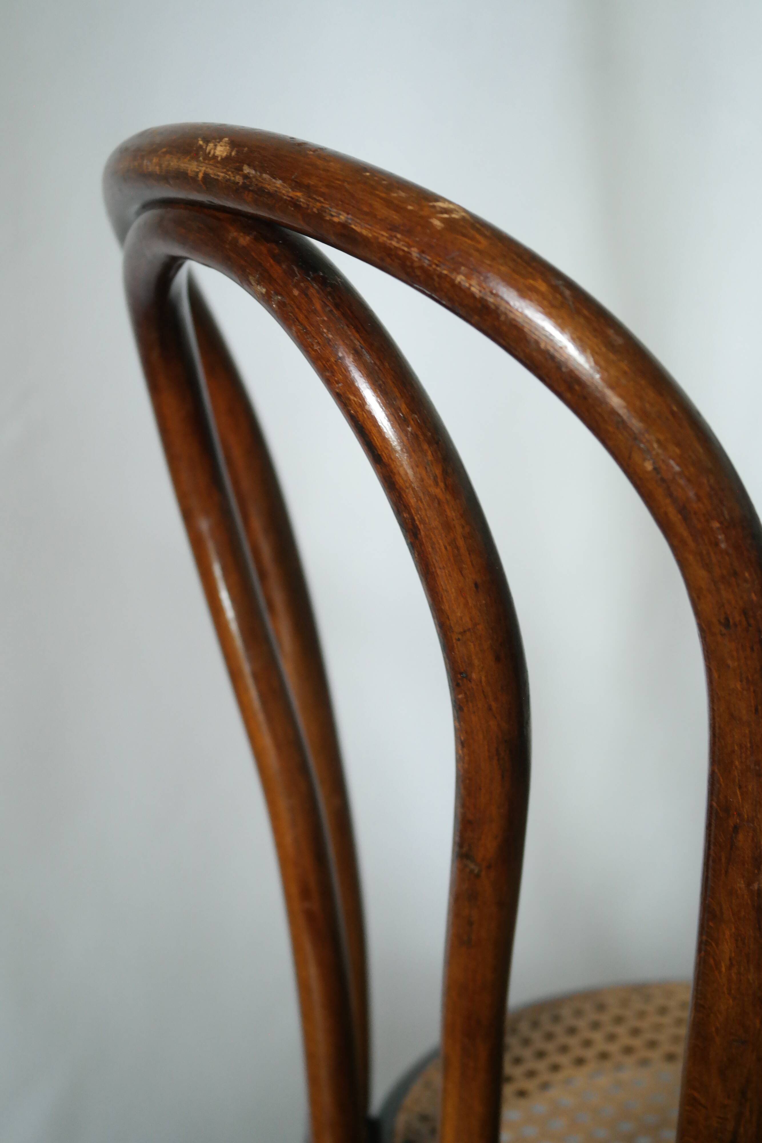 Pair of 20th century Fischel bistro chairs