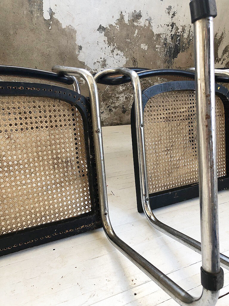 Set 4 chairs S64 by Marcel Breuer for Thonet