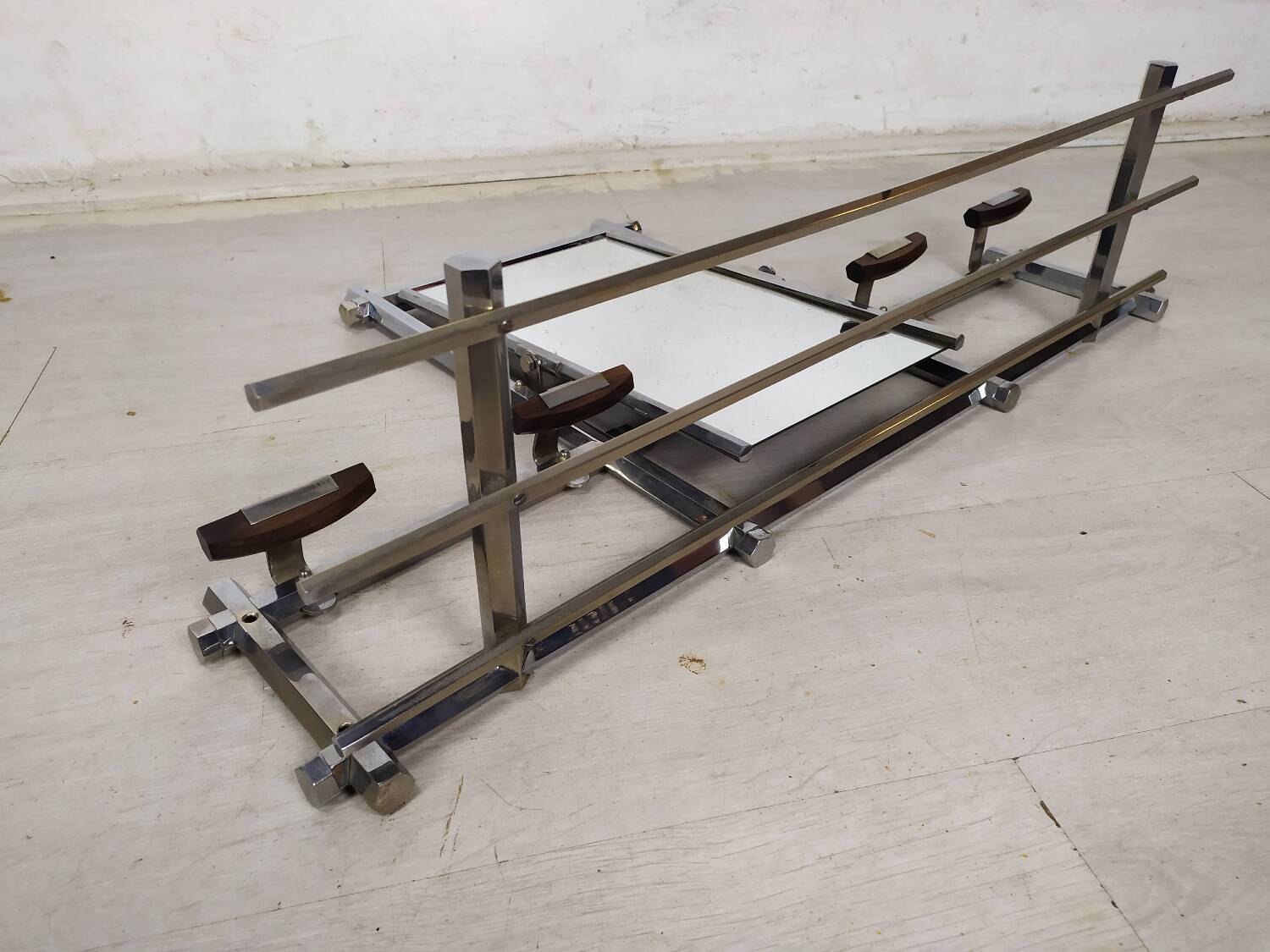 Art Deco chrome coat rack