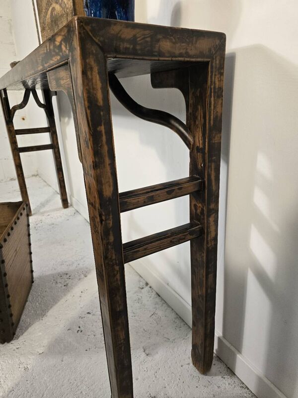 Console en bois, Chine début XXème
