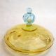 Antique two-tone blown glass bonbonnière