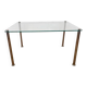 Mid century design chrome and glass coffee table - around 1970s