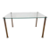 Mid century design chrome and glass coffee table - around 1970s