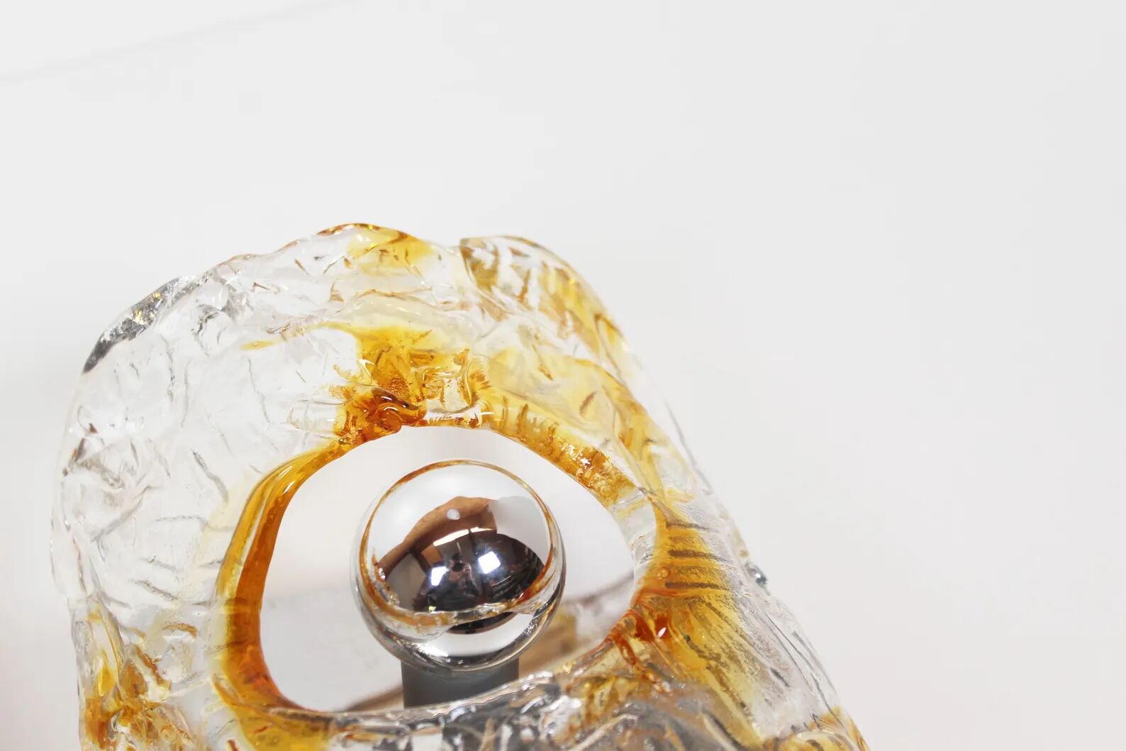 Pair of 1970's Murano glass wall sconces by AV Mazzega - 2 pairs available