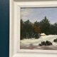 Original Swedish Oil on Panel “Winter Landscape” Vintage & Framed