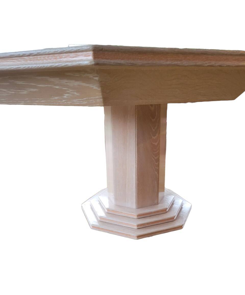 Octagonal table de tonge 1980s