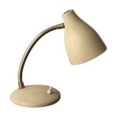 Lampe de bureau vintage des années 50/60 en métal crème