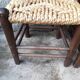 Lot de 6 chaises brutalistes paillées