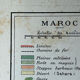 Original map of Morocco 37x27cm - 1908