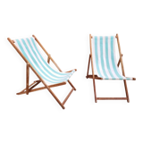 Paire de transat chilienne vintage