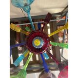 Murano Multicolors Glass Chandelier Random Colors 5 Arms