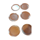 Flat plates set of 6, vallauris felix ceram