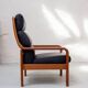 Vintage Teak Armchair High-Back Mid Century Danish
