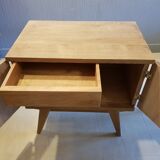 Vintage bedside furniture Scandinavian feet compass