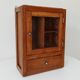 Vintage solid oak medicine cabinet