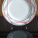 Old plate with geometric pattern Lunéville France