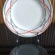 Old plate with geometric pattern Lunéville France