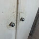 Vintage industrial style metal cabinet