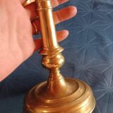 Bronze candlestick or torch holder from the Louis XIV period, France, 17th century.