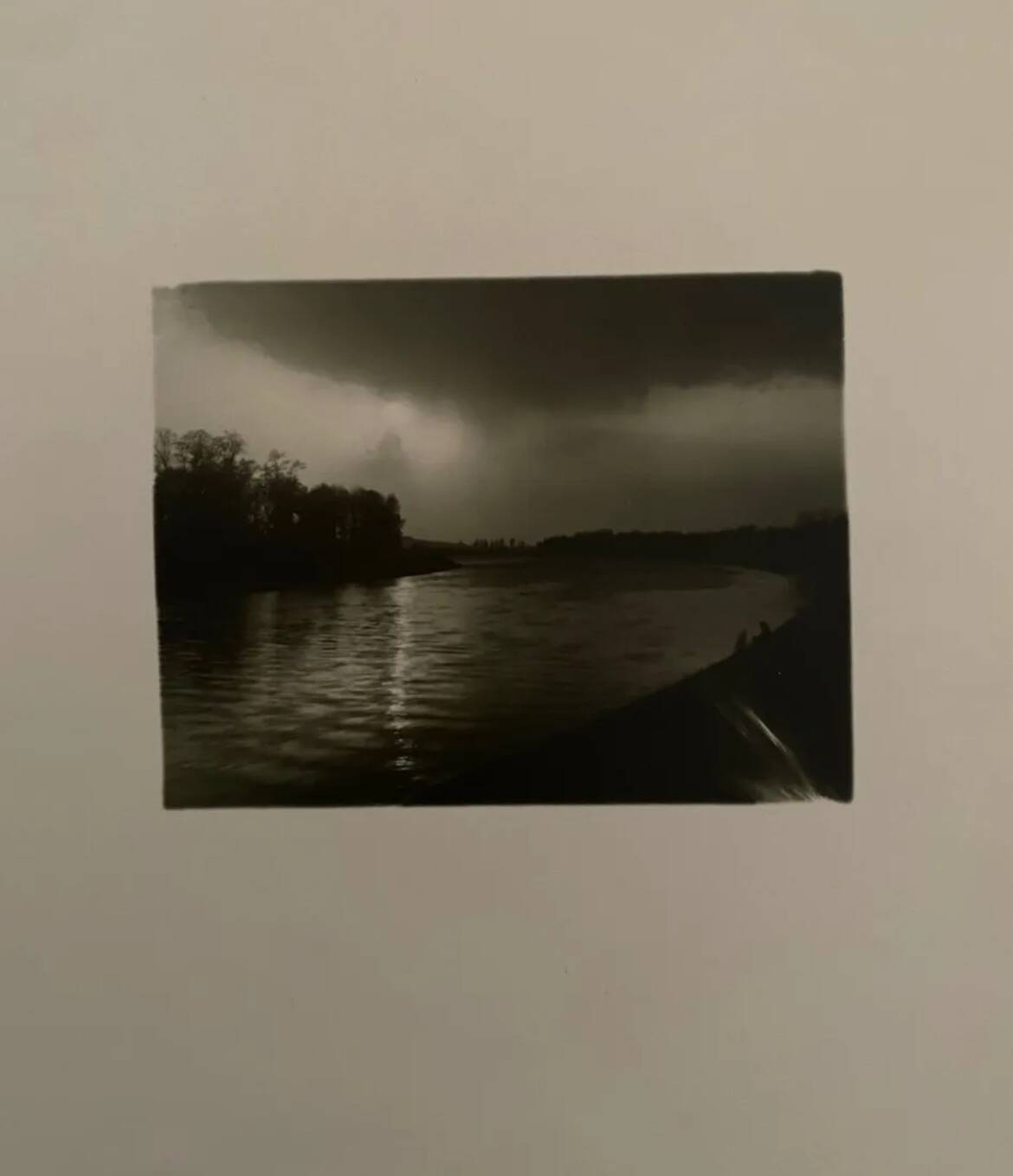Josef SUDEK, The Lab River at Dusk. Vintage silver print. 1955