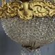 Large 155 cm crystal chandelier in Rococo style with 8 light arms.