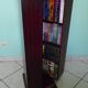 Wooden extra cabinet (selette), 2 interior storage spaces with 6 modular shelves