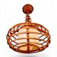Vintage rattan suspension cage, 1950s