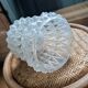 Frosted and clear moulded glass lampshade, mid-20th century.
