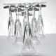 Saint-louis series of 6 crystal champagne flutes cut cerdagne