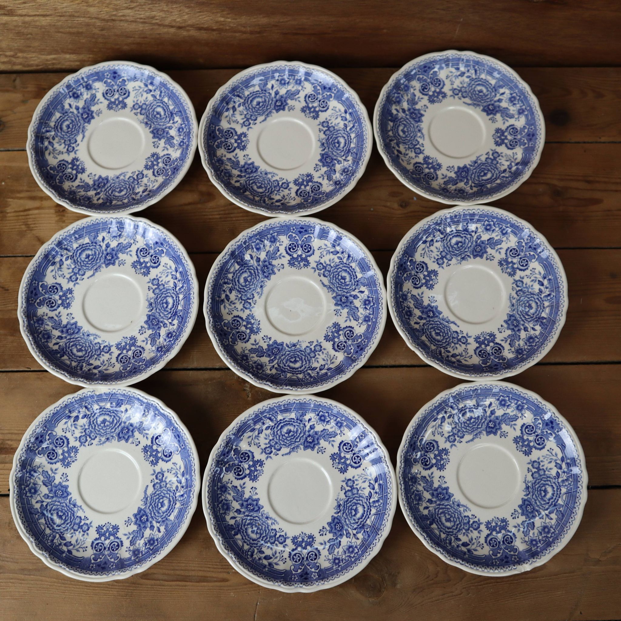 Set of 9 coffee plates 'Burgenland' by Villeroy and Boch
