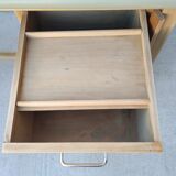Vintage desk in beech and oak 60s