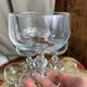 Six glass champagne or dessert glasses, Seca