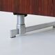 Danish floating writing desk in rosewood and chrome Denmark 1960