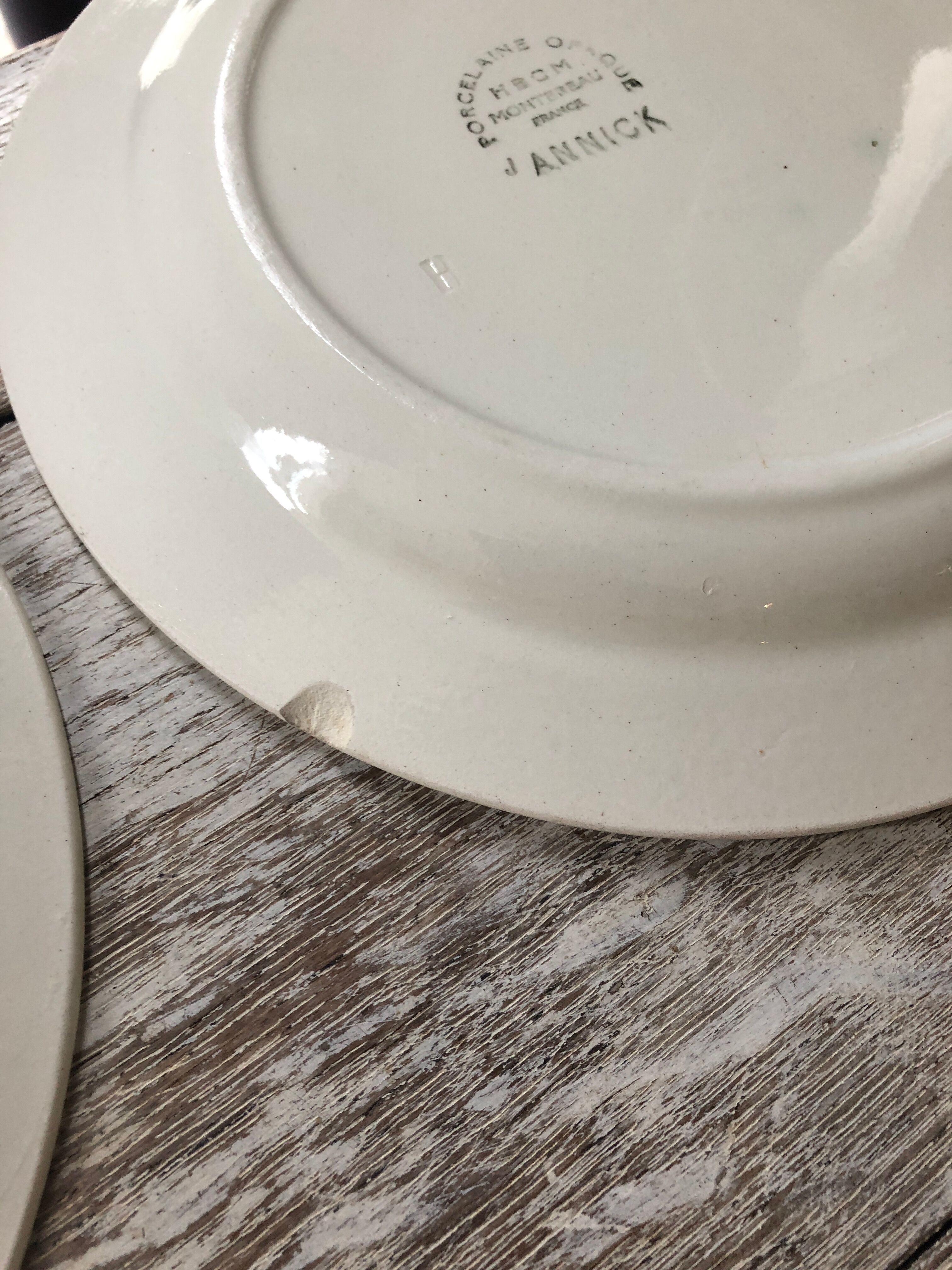 6 flat plates mod. Annick Montereau