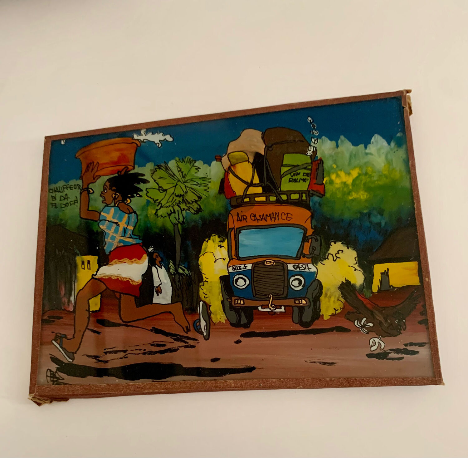 Six Suweer - painting fixed under glass