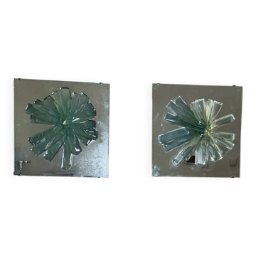 C-1540.00 Wall appliques Lichtreliëf by Raak Amsterdam, Netherlands, 1960s.