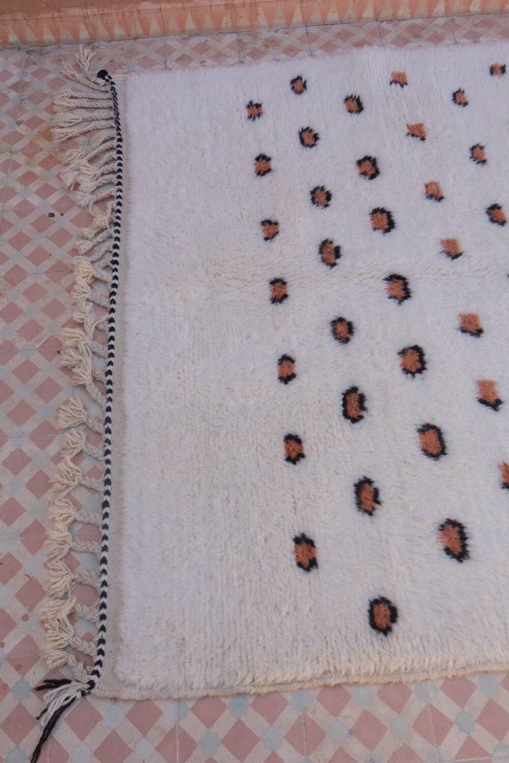 Tapis berbère léopard fait-main