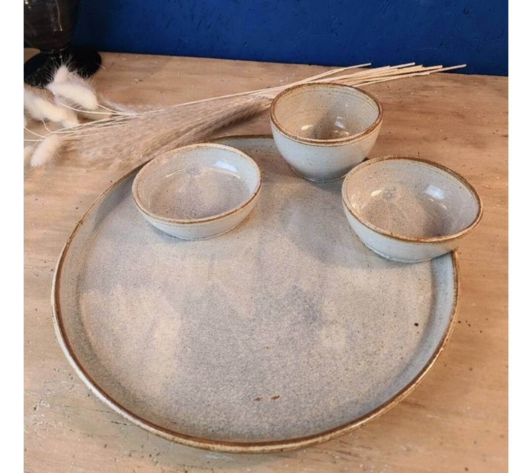 Vintage ceramic appetizer dish