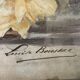 Watercolor painting signed Louise Boussac XIXth