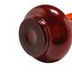 Mid-century modern vase, red glass, by L. Fiedorowicz, Poland, 1970s