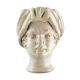 Mini white woman head vase