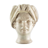 Mini white woman head vase