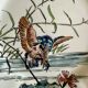 Service de table assiettes et plats Gien modèle grands oiseaux