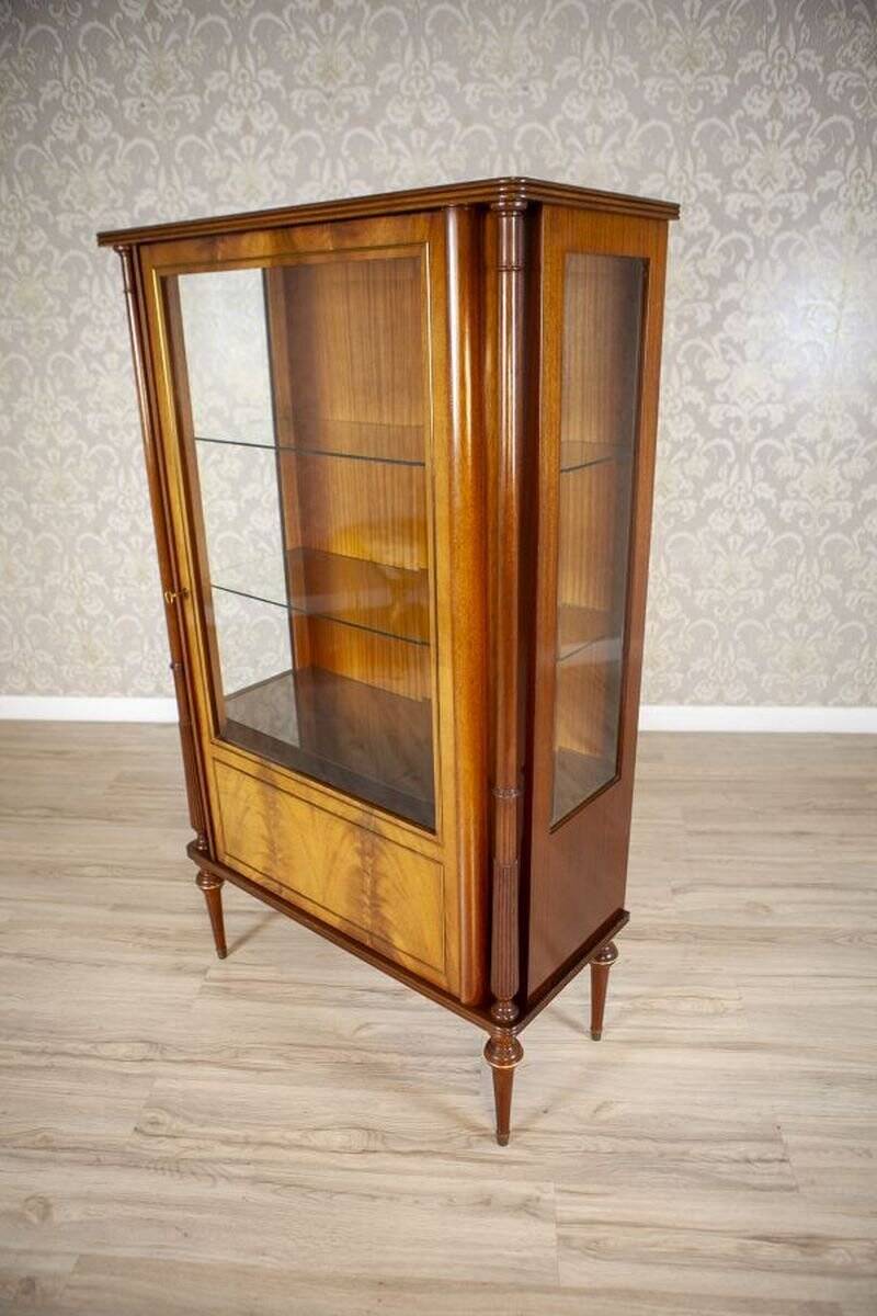 Mid-Century Modern Mahogany Display Cabinet
