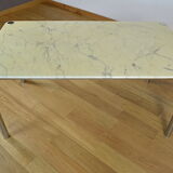 Italian vintage design table - marble and chrome 1970