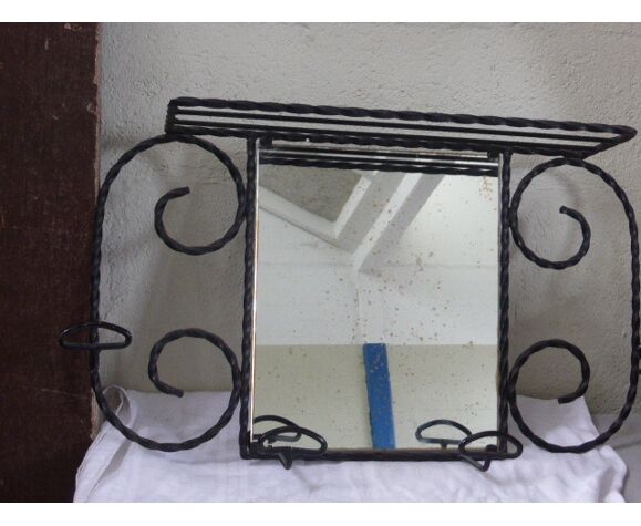 Black Vintage Wrought Iron Wall And Coat Rack Selency Black Vintage Wrought Iron Wall And, Wrought Iron Wall Coat Racks
