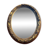 Petit Miroir doré ancien ovale