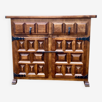 Small sideboard Spanish style Catalan chest of drawers stamped Navarro argudo